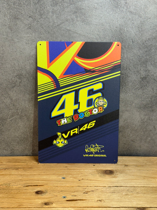 Plaque métal Valentino Rossi 050