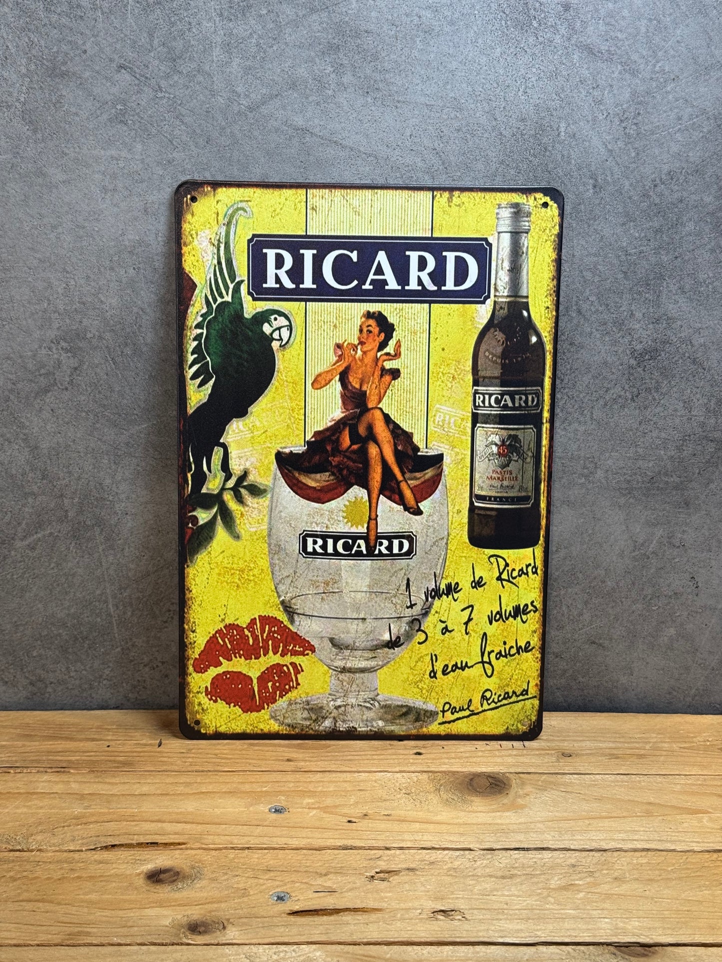 Plaque métal Ricard 504