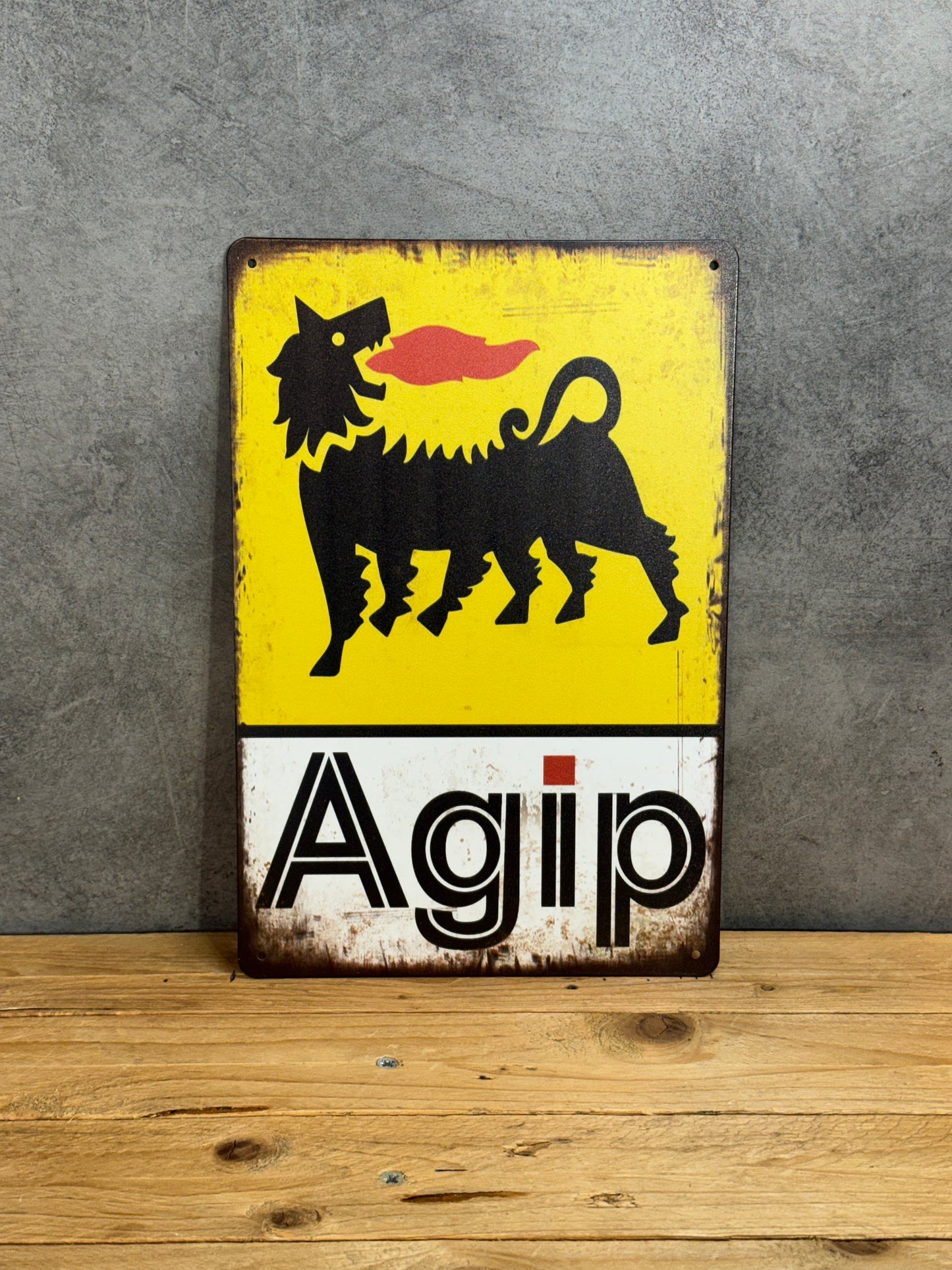 Plaque métal Agip 229