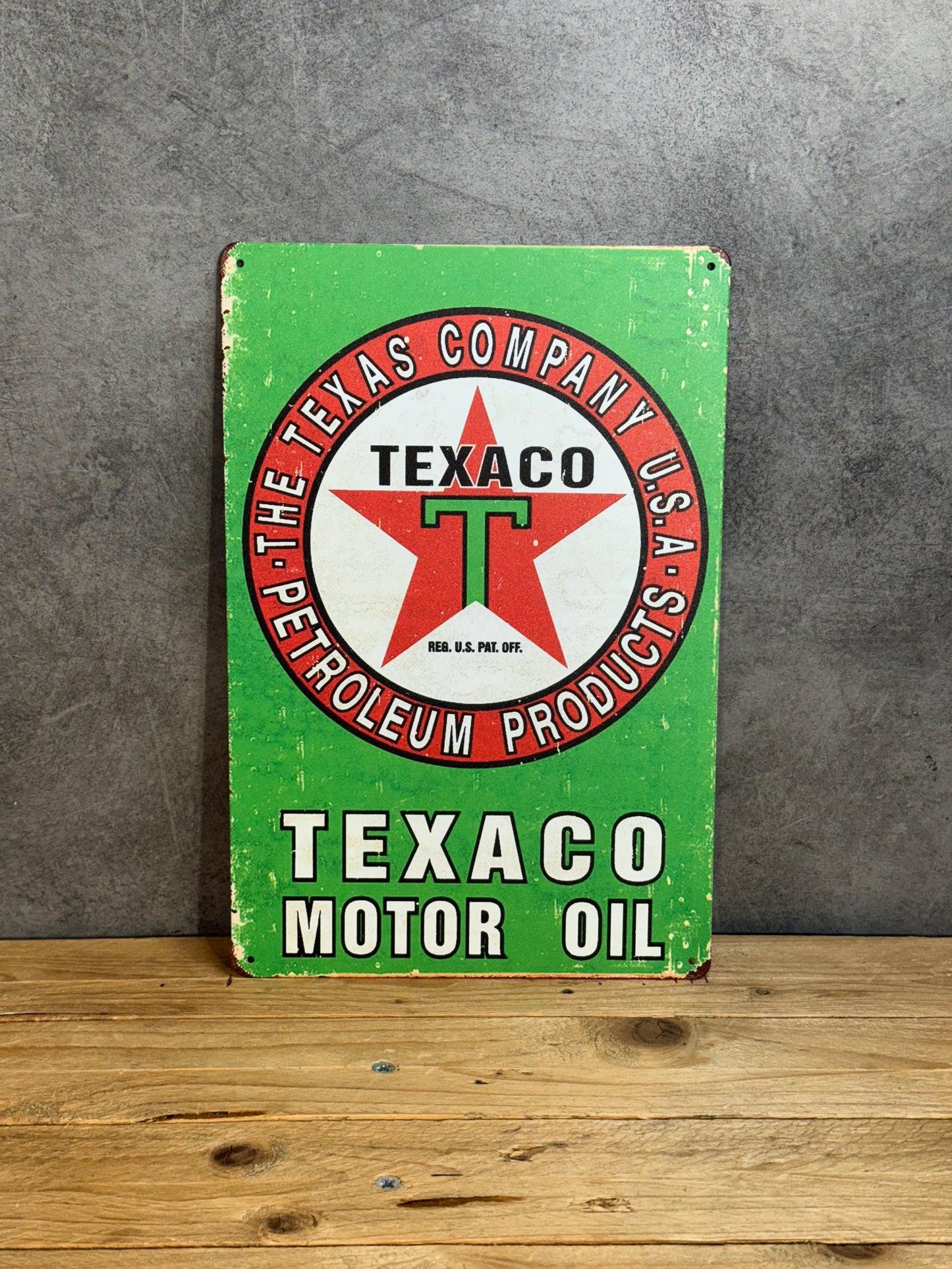 Plaque métal Texaco 523