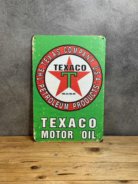 Plaque métal Texaco 523