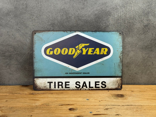 Plaque métal Goodyear 390