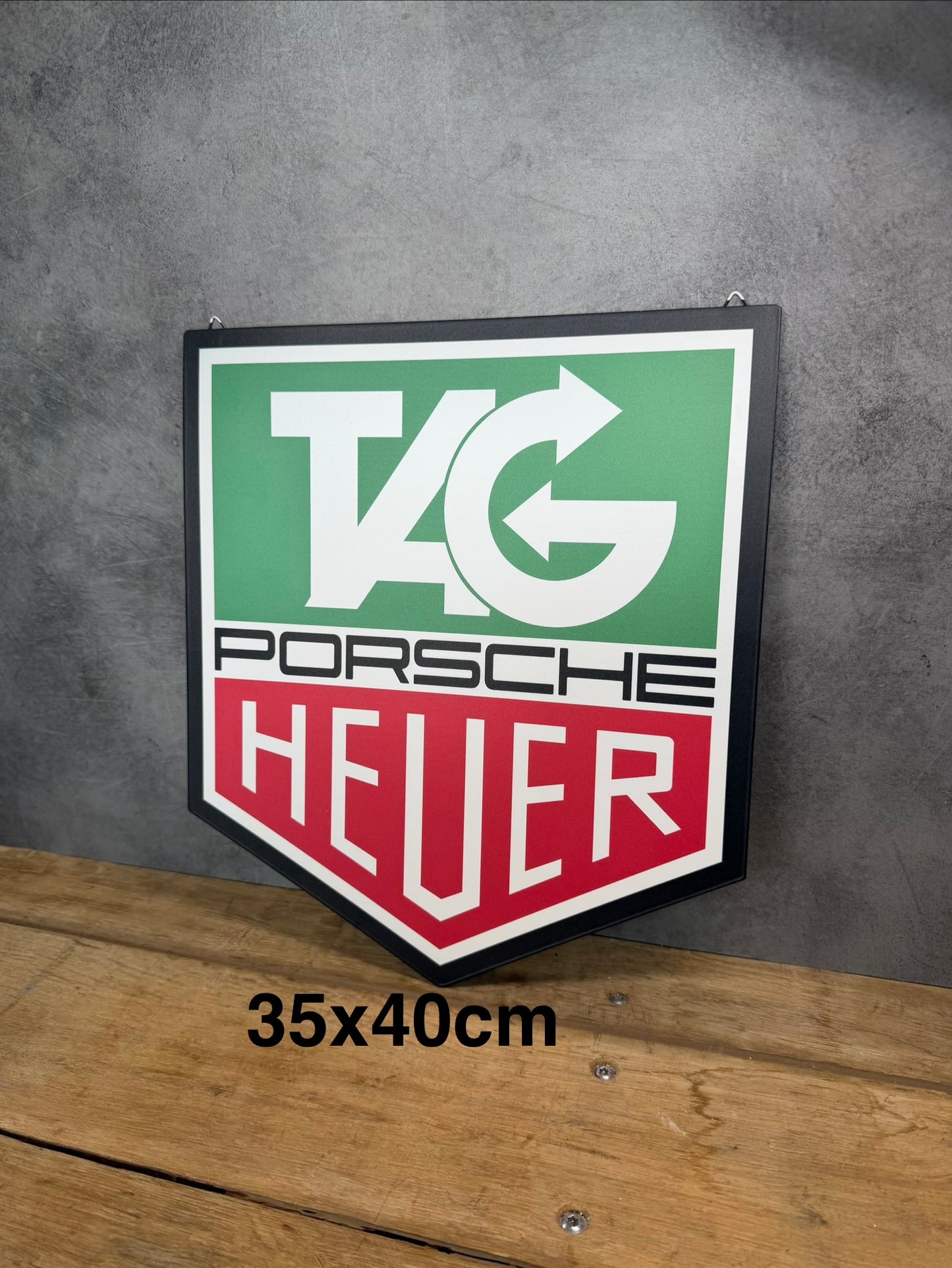 Plaque métal Porsche Tag Heuer