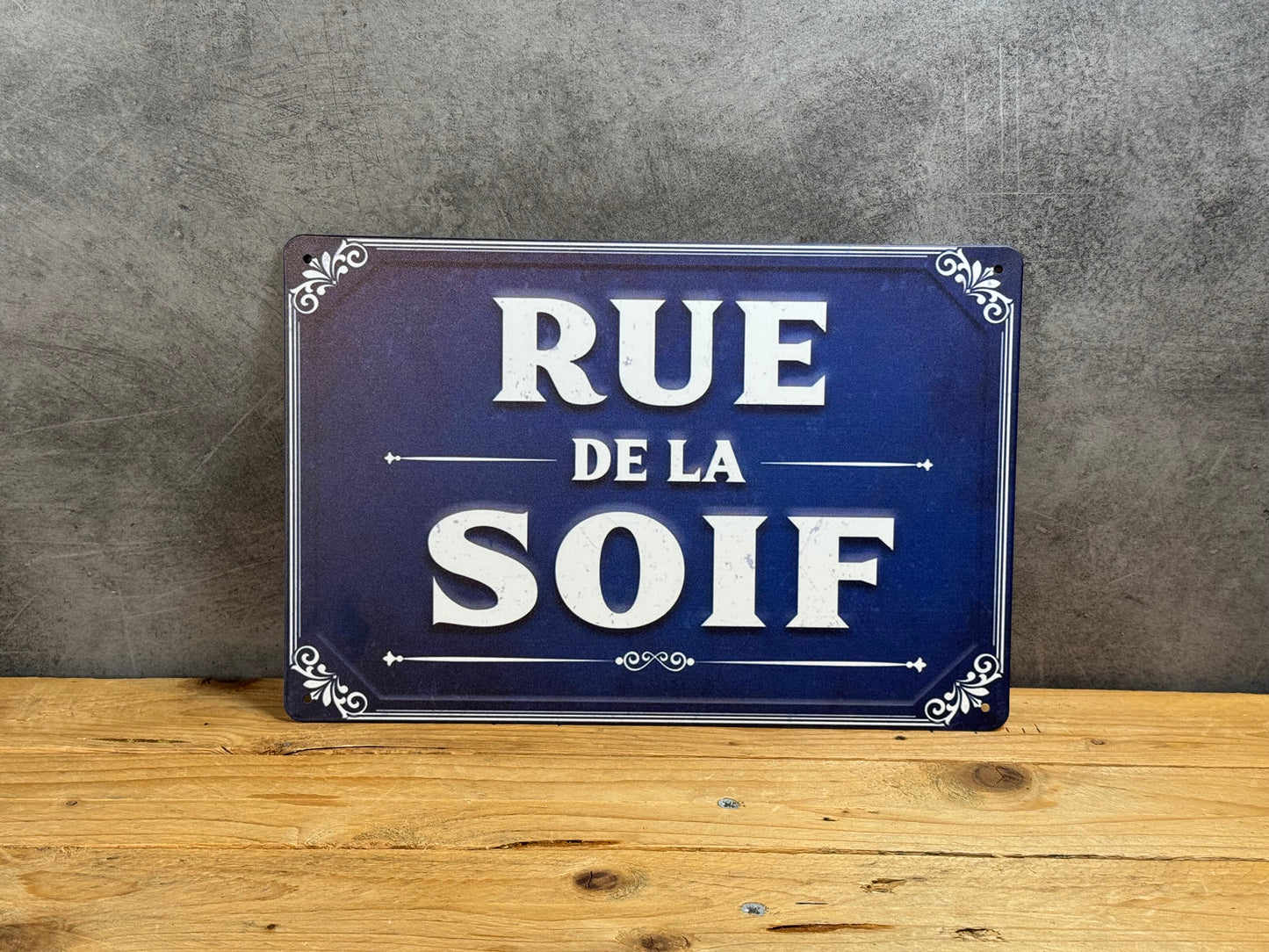 Plaque métal Rue de la Soif 544