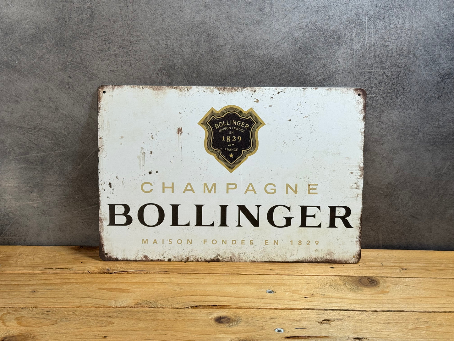 Plaque métal Bollinger 216