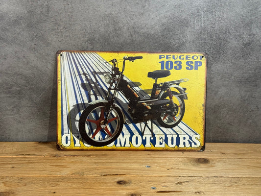 Plaque métal Peugeot 103SP 125