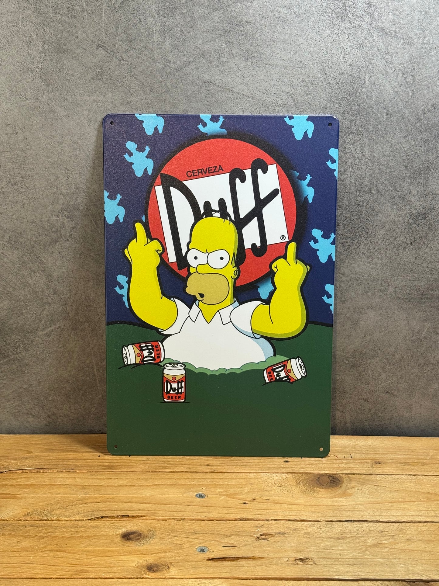 Plaque métal Homer Simpson 114