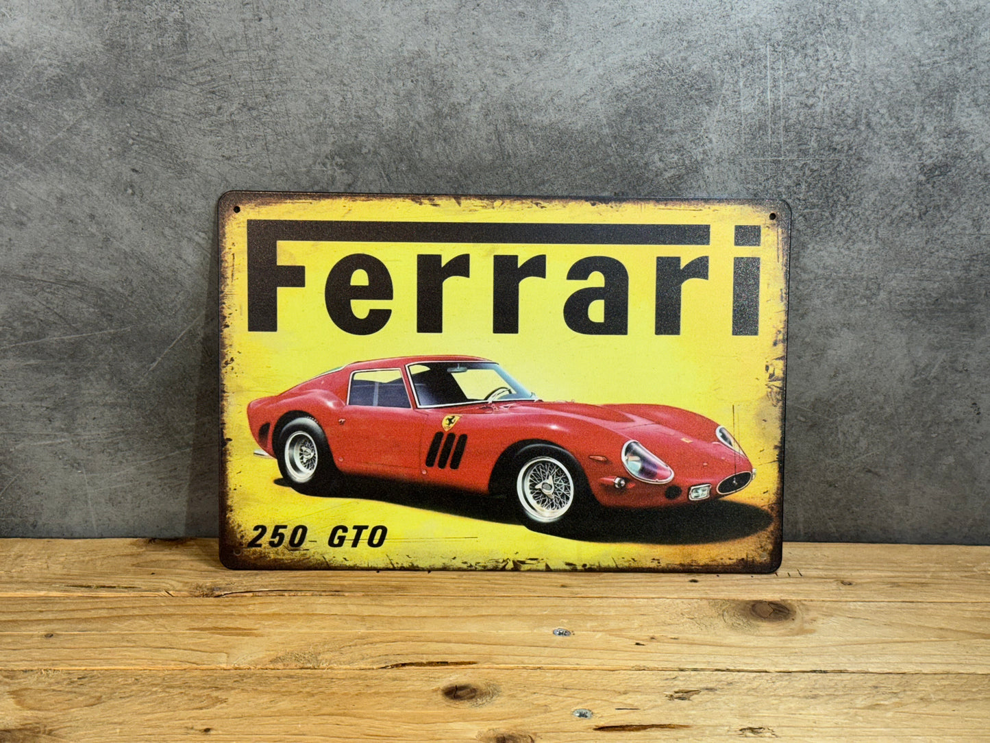 Plaque métal Ferrari GTO 387