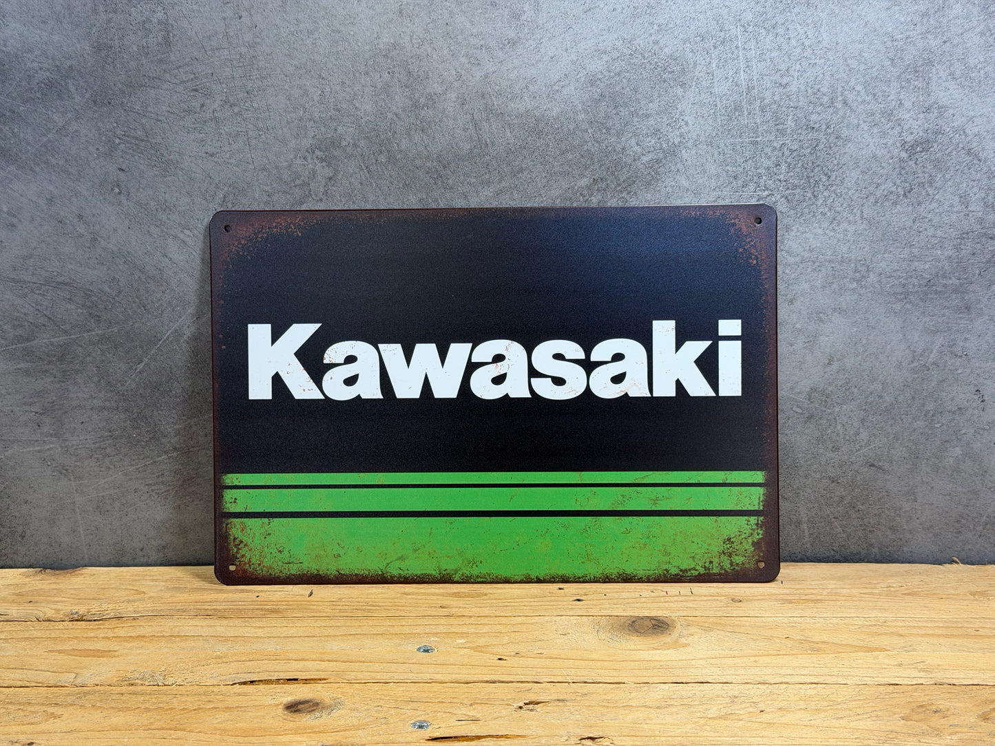 Plaque métal Moto Kawasaki 060