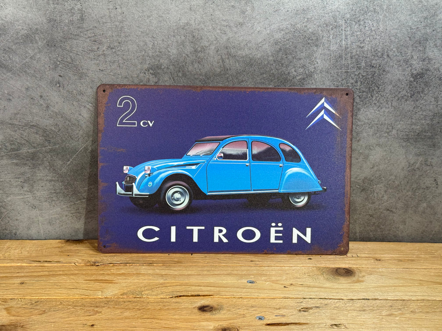 Plaque métal Citroën 2cv 369