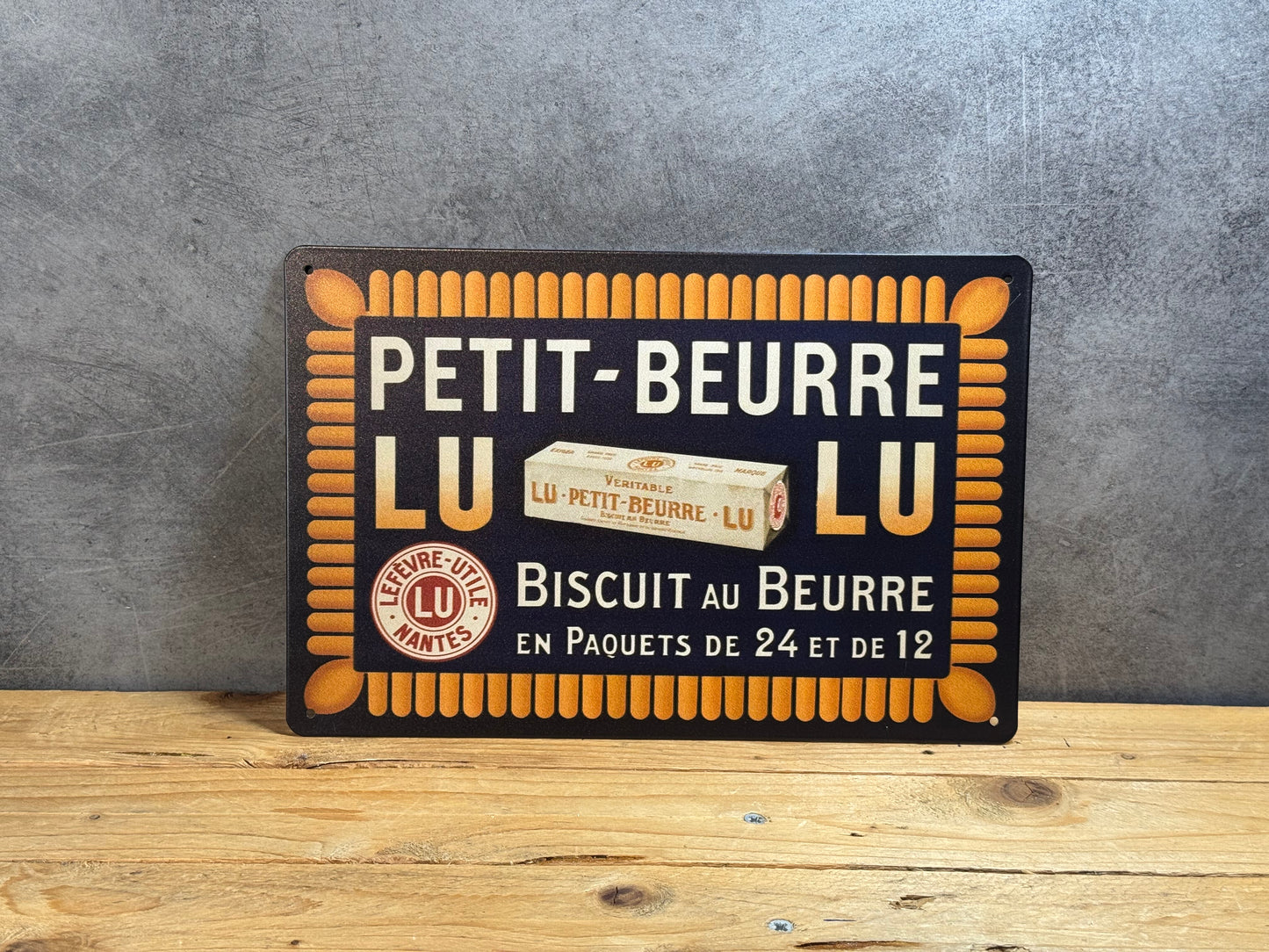 Plaque métal LU Petit beurre 241