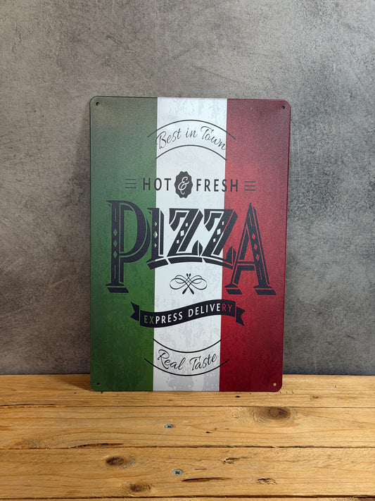 Plaque métal Pizza 920