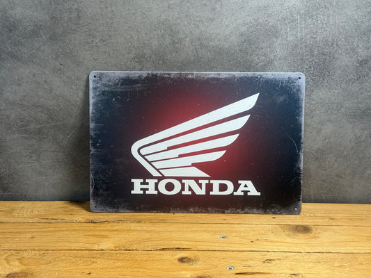 Plaque métal Moto Honda 8178