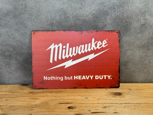 Plaque métal Milwaukee 154
