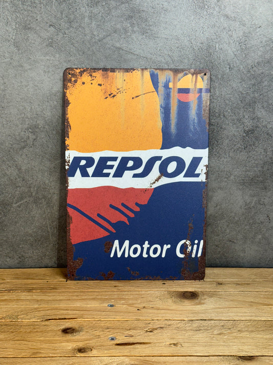 Plaque métal Repsol 8737