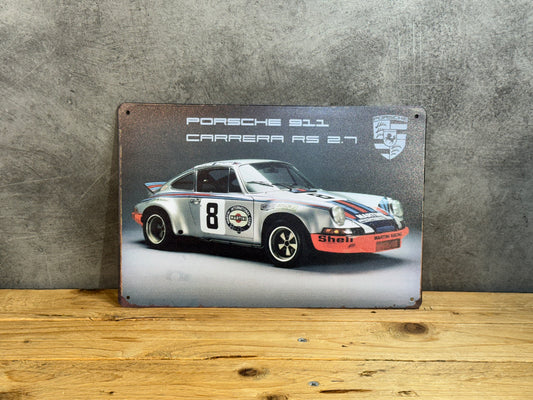 Plaque métal Porsche 911 - 078