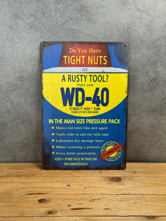 Plaque métal WD-40 975