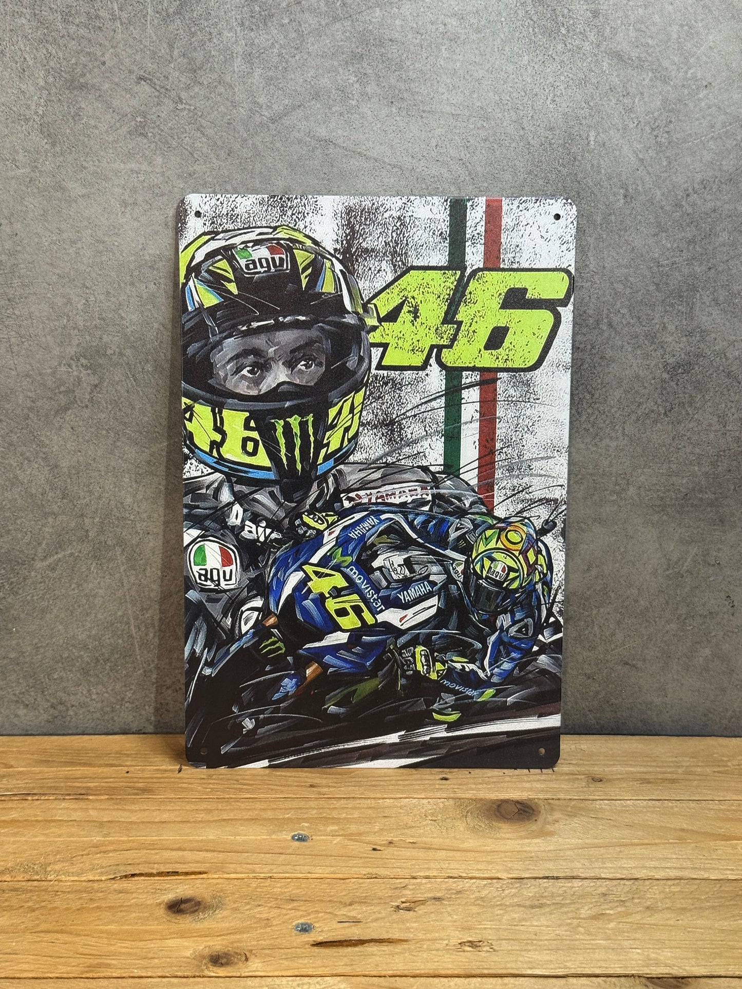 Plaque métal Valentino Rossi 246