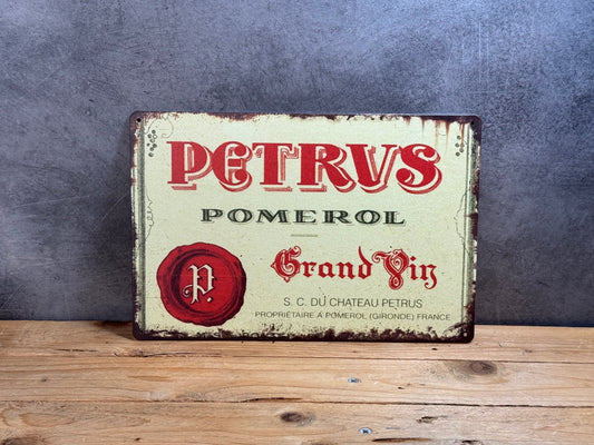 Plaque métal Petrus 7214