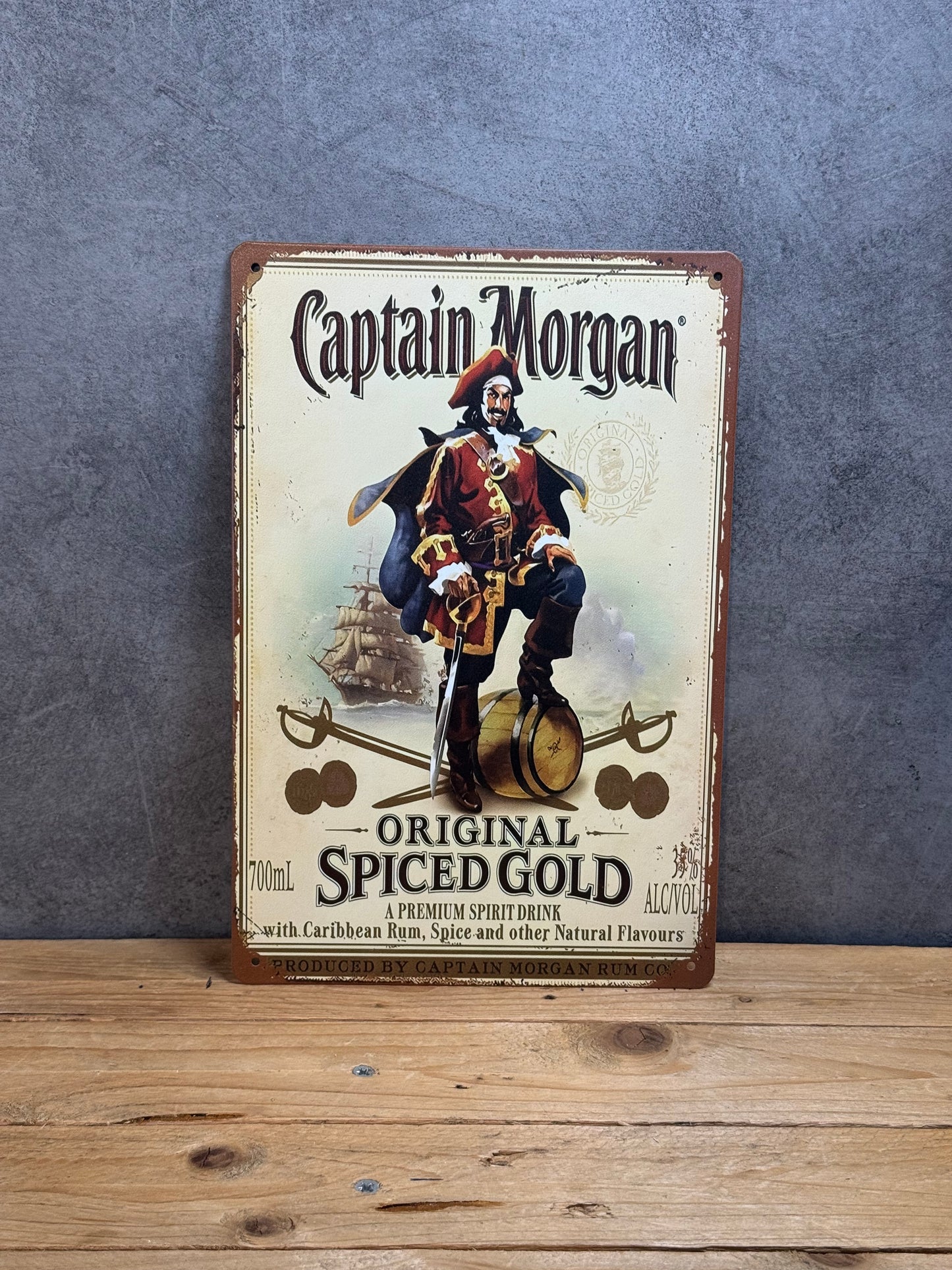 Plaque métal Captain Morgan 381