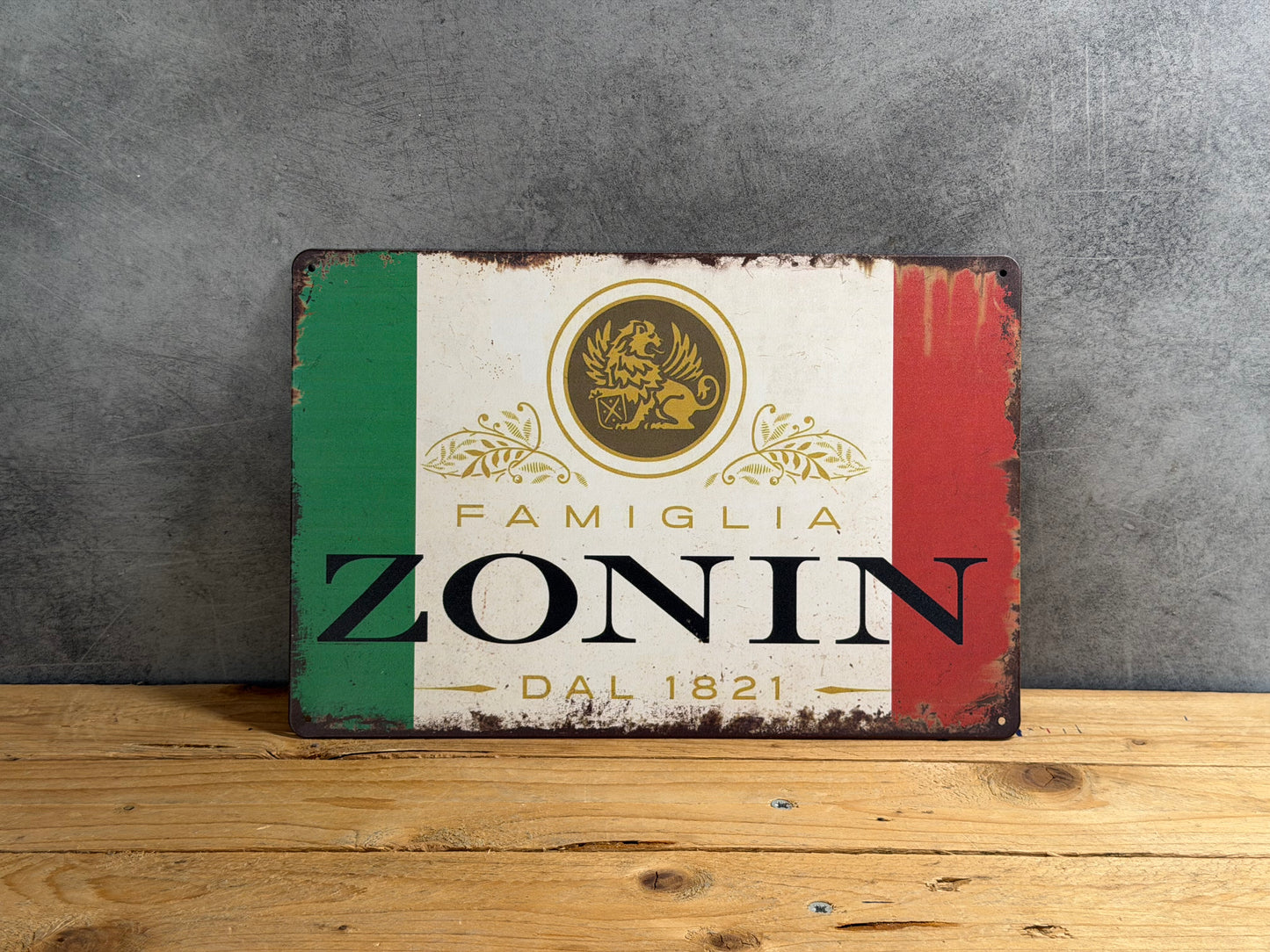 Plaque métal Famiglia Zonin 215