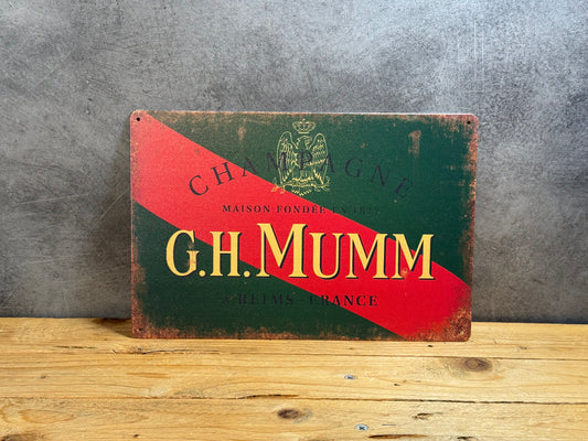 Plaque métal G.H Mumm 205