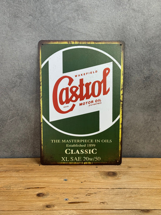 Plaque métal Castrol 240