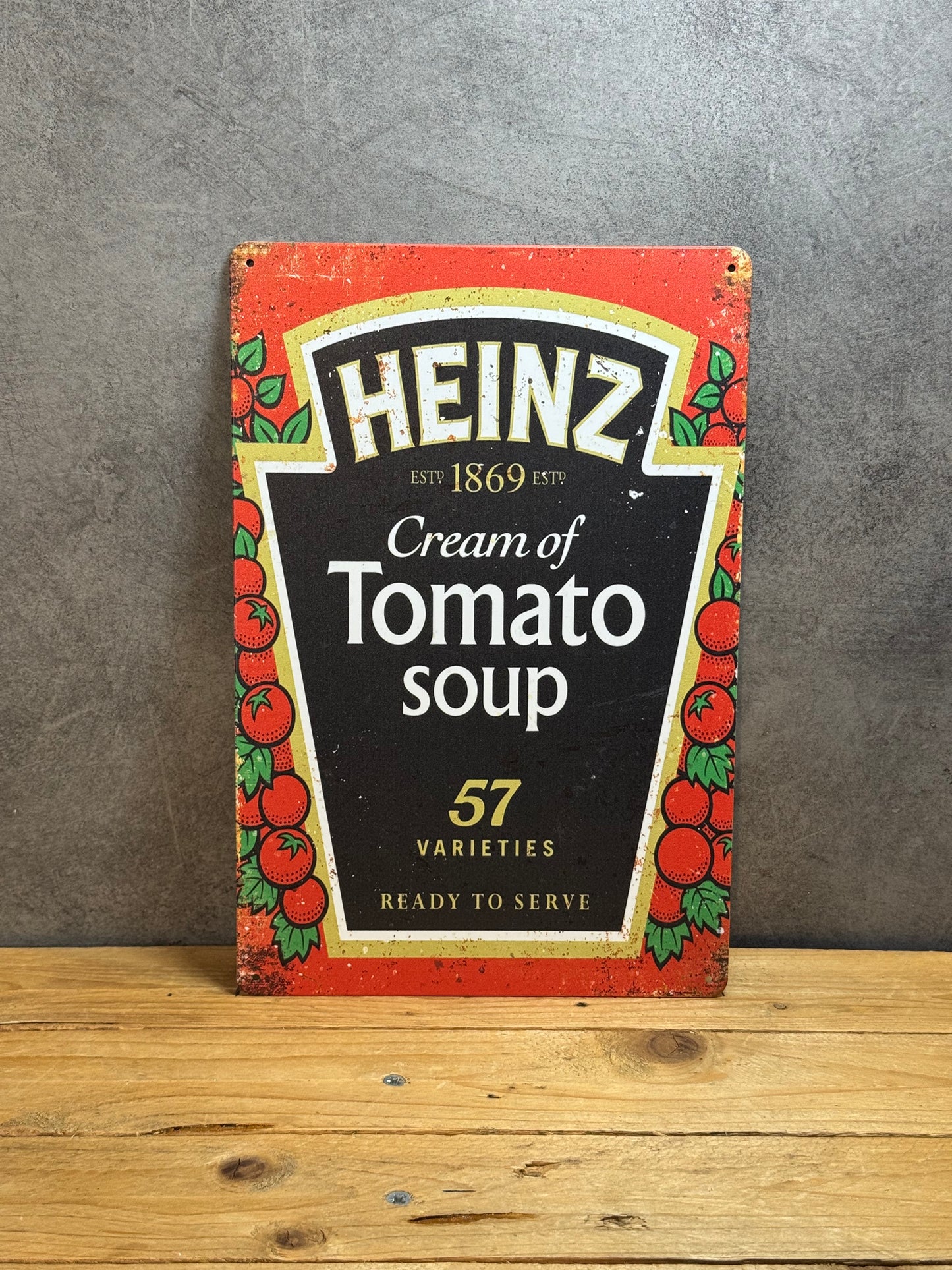 Plaque métal Ketchup Heinz 871
