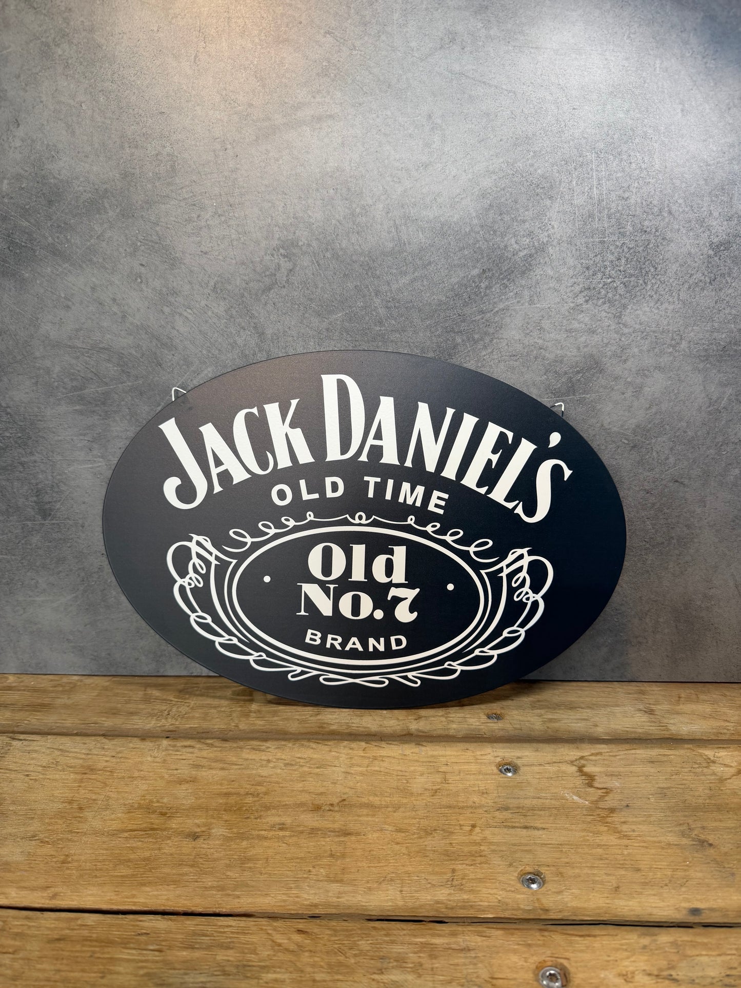 Plaque métal Logo Jack Daniels 30x40cm