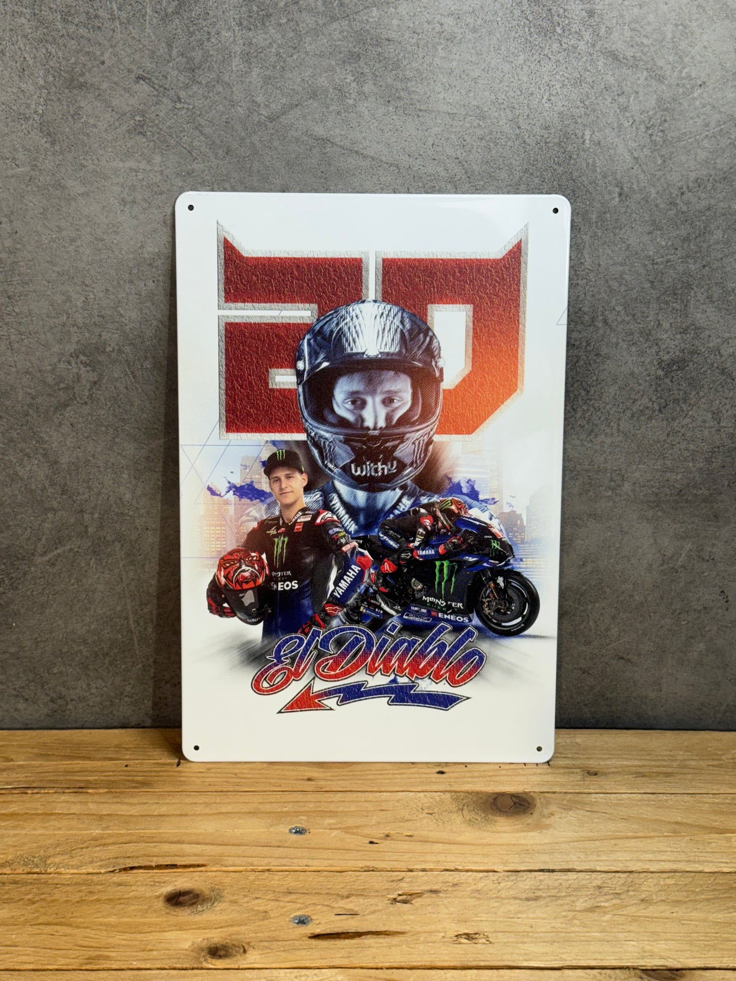 Plaque métal Moto Fabio Quartararo 020