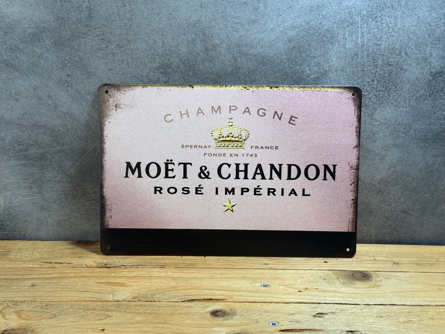 Plaque métal Moet & Chandon 982