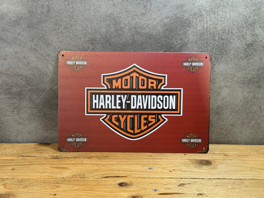 Plaque métal Harley Davidson 122