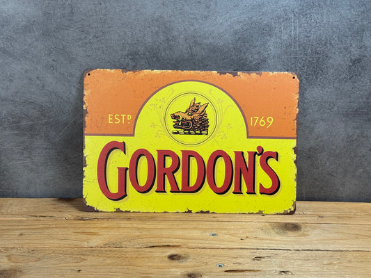 Plaque métal Gin Gordon’s 9129