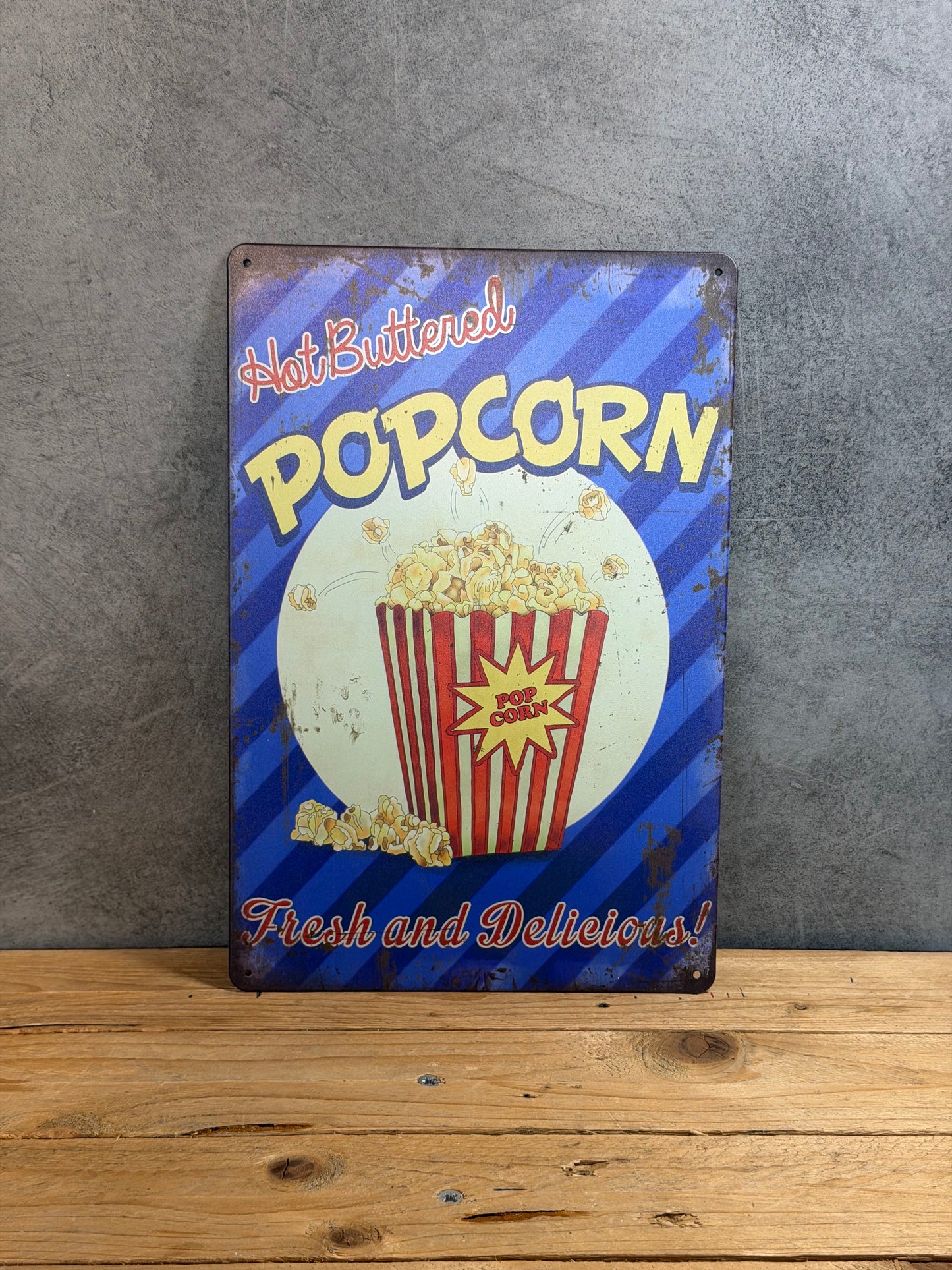 Plaque métal Pop Corn 776