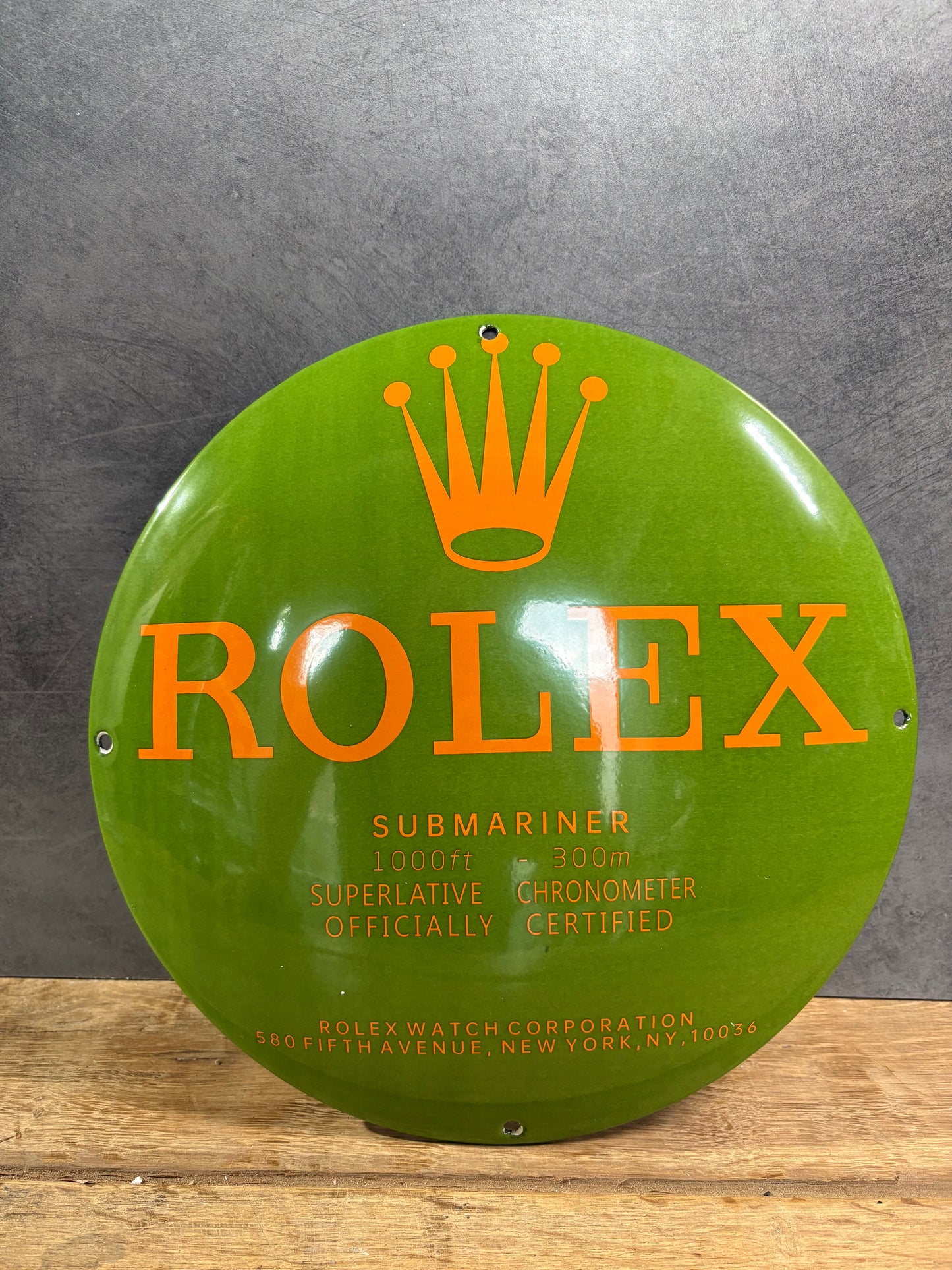 Plaque émaillée ROLEX