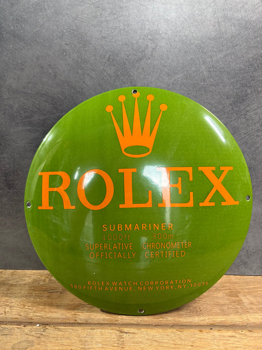 Plaque émaillée ROLEX