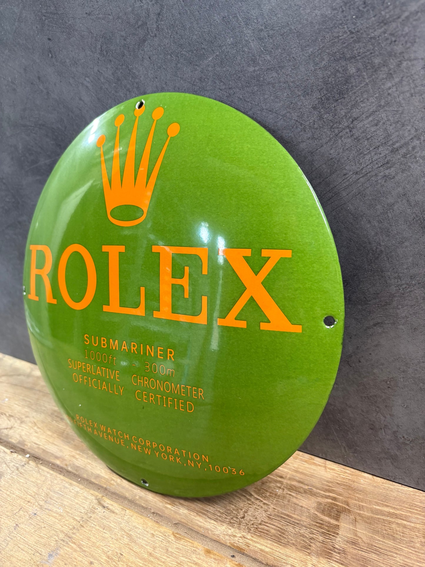 Plaque émaillée ROLEX