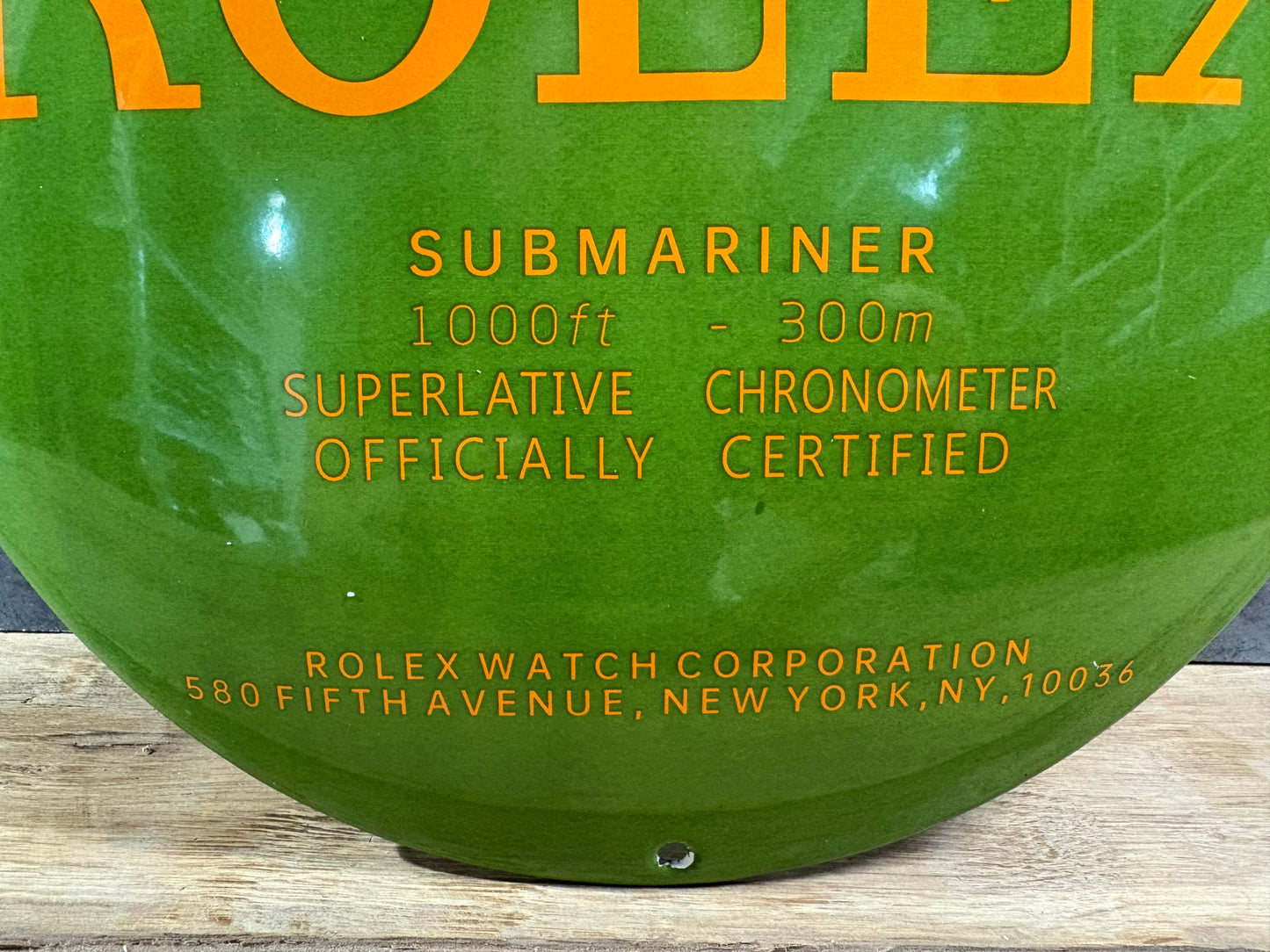Plaque émaillée ROLEX