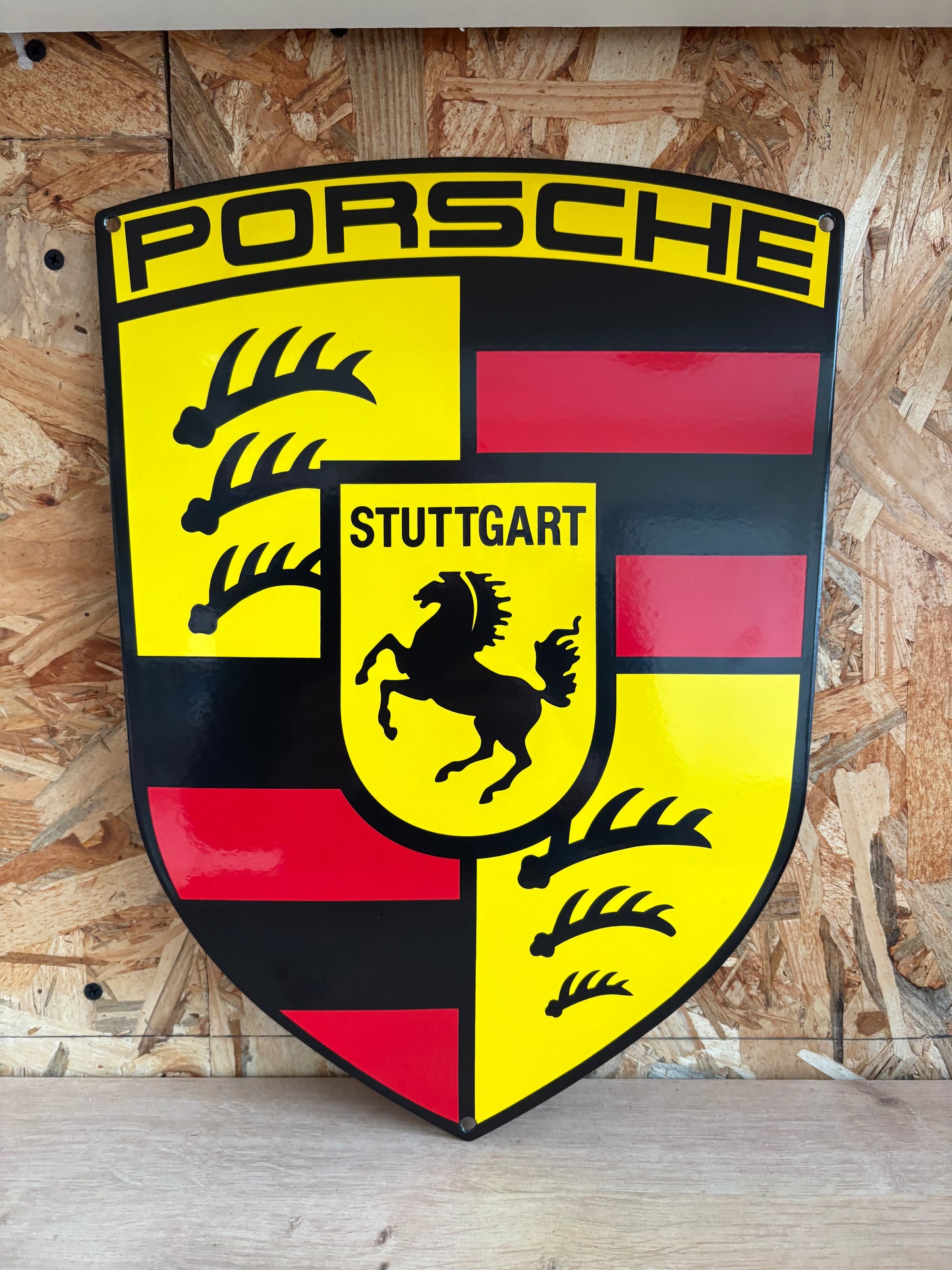 Plaque émaillée Porsche