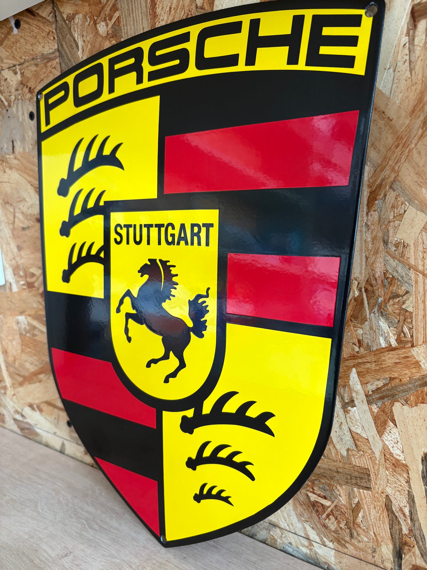 Plaque émaillée Porsche