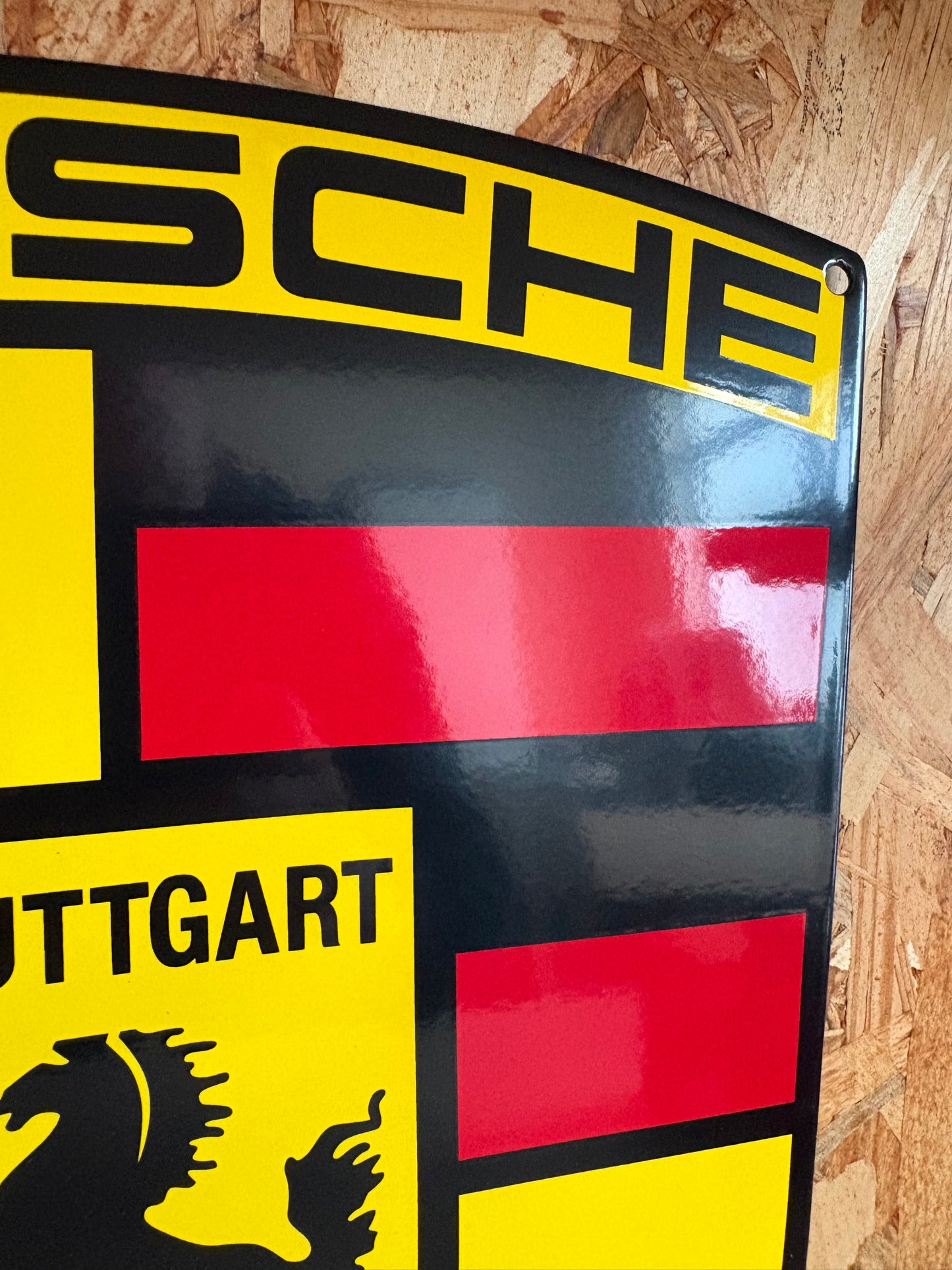 Plaque émaillée Porsche