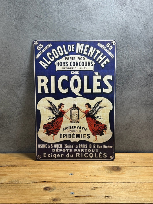 Plaque métal Ricqles 193