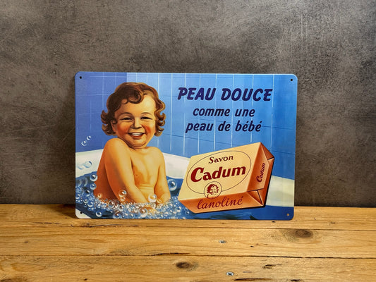 Plaque métal Cadum 057