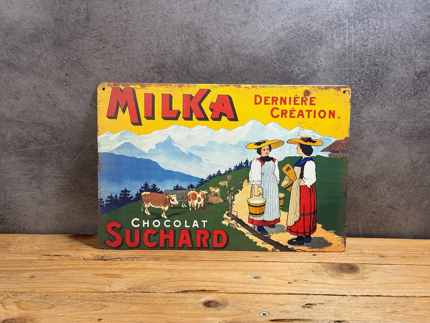 Plaque métal Milka 497