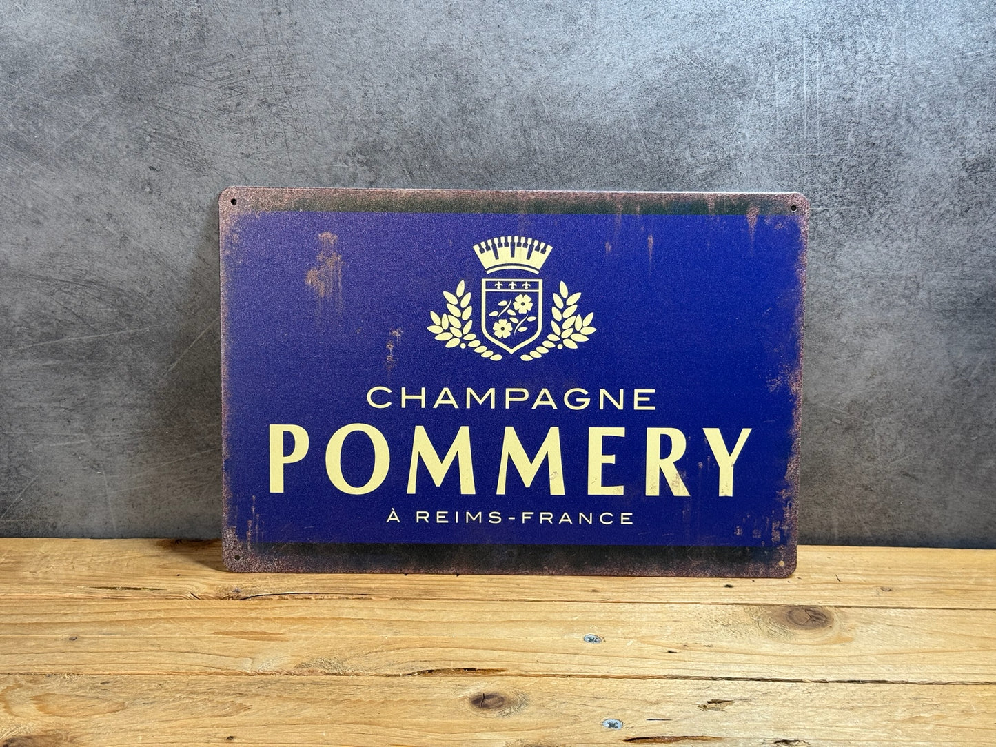 Plaque métal Pommery 208