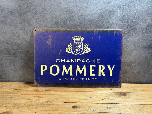 Plaque métal Pommery 208