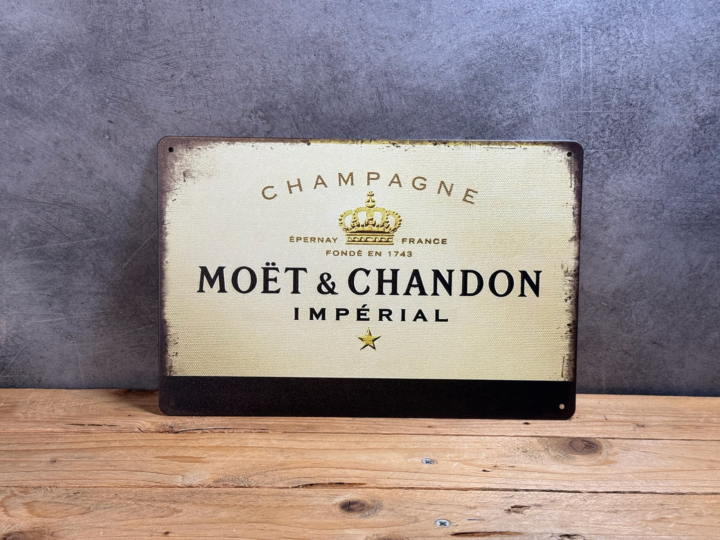 Plaque métal Moët & Chandon
