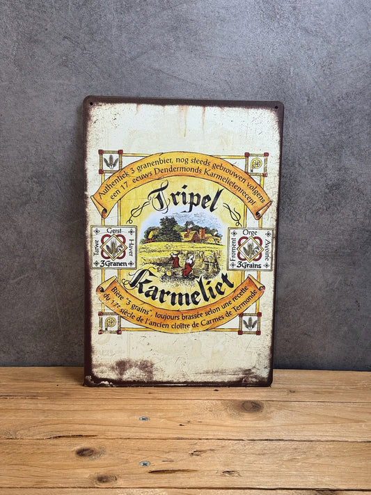 Plaque métal Triple Karmeliet 419