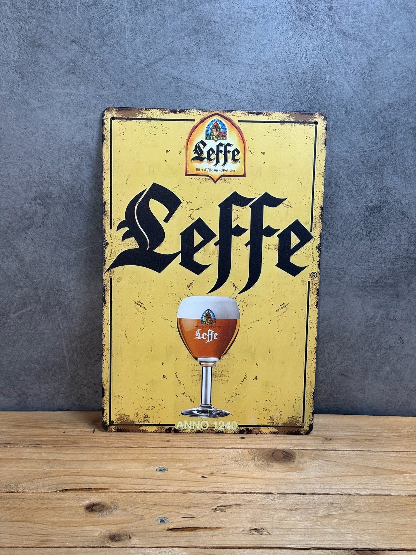 Plaque métal Leffe 685