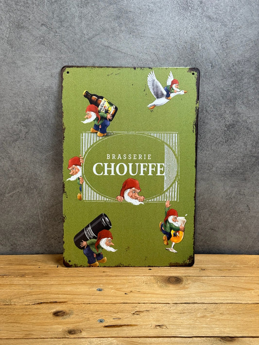 Plaque métal Chouffe 123